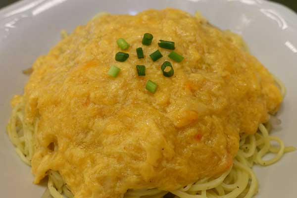 上海蟹のつゆなしソバ