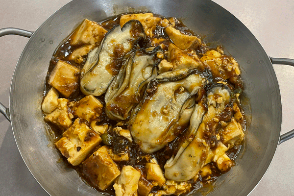 カキ入り麻婆豆腐